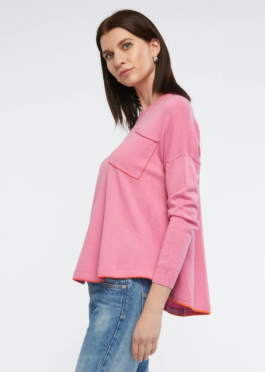 Zaket & Plover - Embroidered Detail Jumper Musk